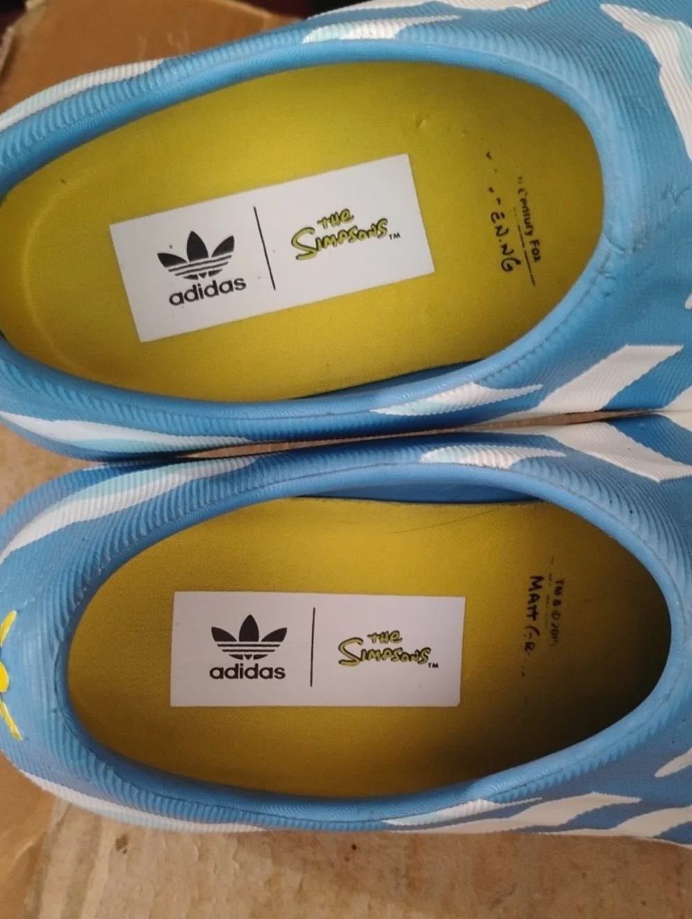 The Simpsons Adifoam Superstars